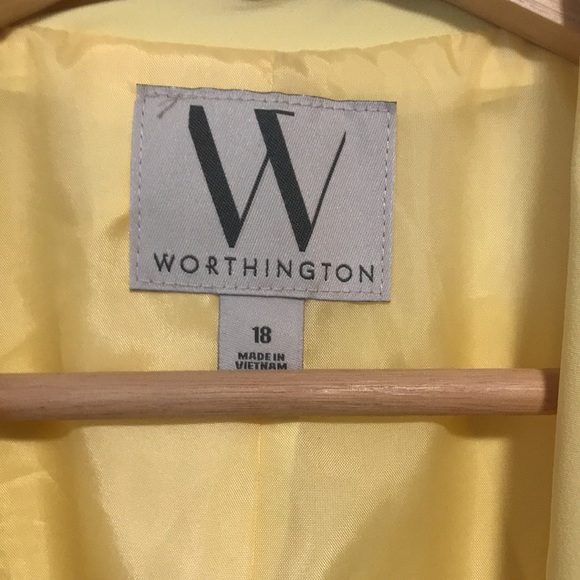 NEW Worthington Double Breasted Blazer, Color: Pale Banana - Picture 5 of 8